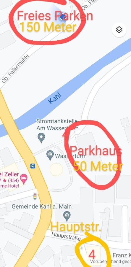 Apartments & Moeblierte Zimmer In Kahl Am Main, Kontaktloser Self Check-In, W-Lan, Schreibtisch, Duschbad, Kuechenzeile, Pkw-Plaetze Екстер'єр фото